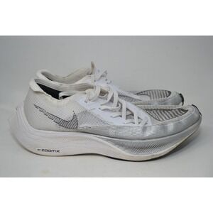 Nike ZoomX Vaporfly NEXT% 2‎ White Metallic Silver CU4111-100 Running Mens Sz 12